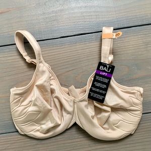 Bali Underwire Lift Bra 36DD Nude New DF3353